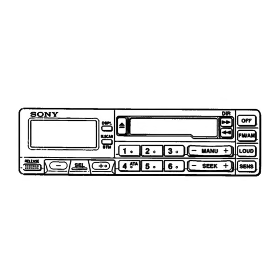 Sony XR-5450 Manuals
