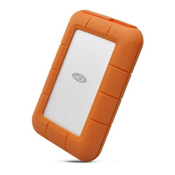 LaCie Rugged USB 3.0 Thunderbolt&trade; Series User Manual