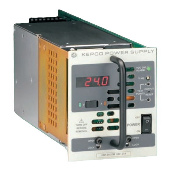 KEPCO HSF 5-60M Manuals
