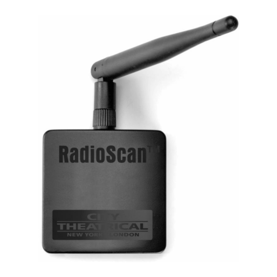 City Theatrical RadioScan 5988 Manuals