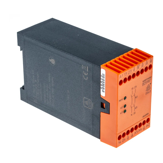 DOLD SAFEMASTER BD 5987 Datasheet / Operating Instructions