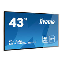 Iiyama ProLite LE4340OUHS User Manual