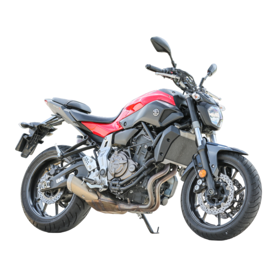 Yamaha MT07A 2016 Owner's Manual