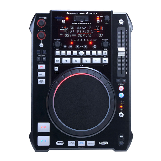 American Audio Radius 2000 Operation Manual