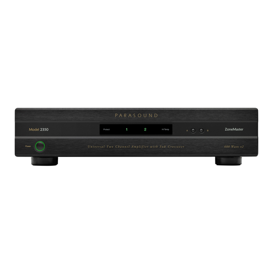 Parasound ZoneMaster 2350 Owner's Manual