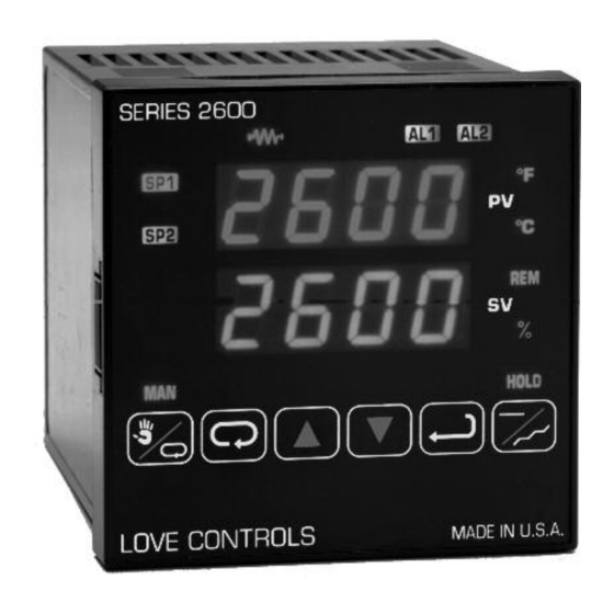 User Manuals: Love Controls 2600 SERIES Controller