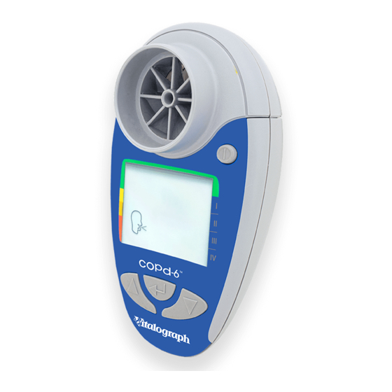 Vitalograph copd-6 4000 Instructions For Use Manual