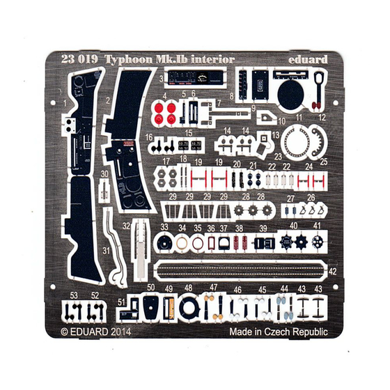 Eduard Typhoon Mk.Ib interior Manual
