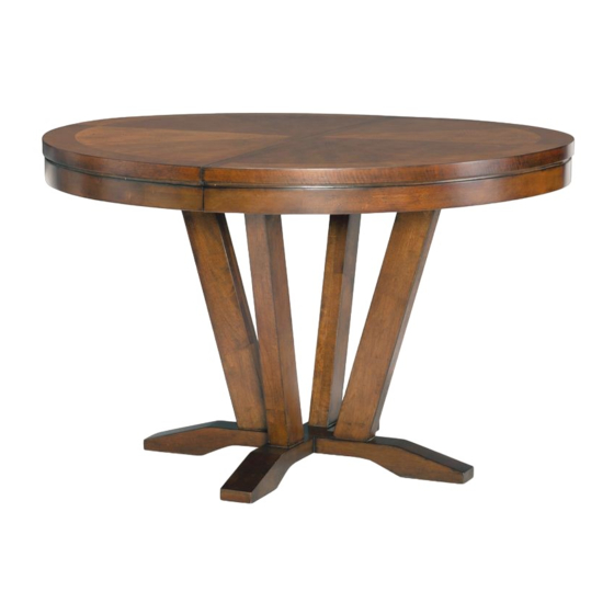 Legacy Classic Furniture ROUND TO OVAL PEDESTAL TABLE 9700-521 Assembly Instructions