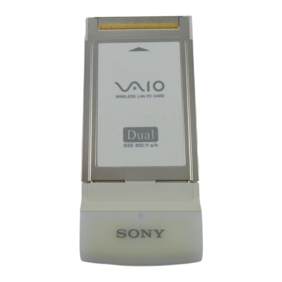 Sony Vaio PCWA-C700 Operating Instructions Manual