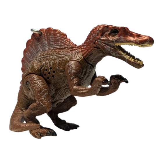 Tiger Electronics Jurassic Park Spinosaurus Keychain Instructions