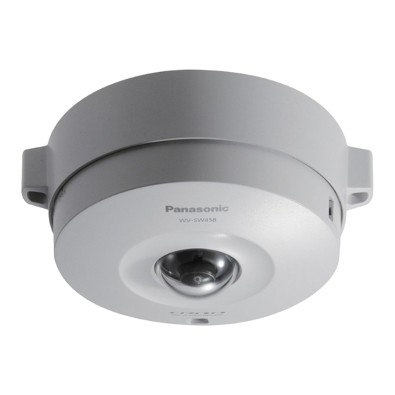 Panasonic WV-SW458 Installation Manual