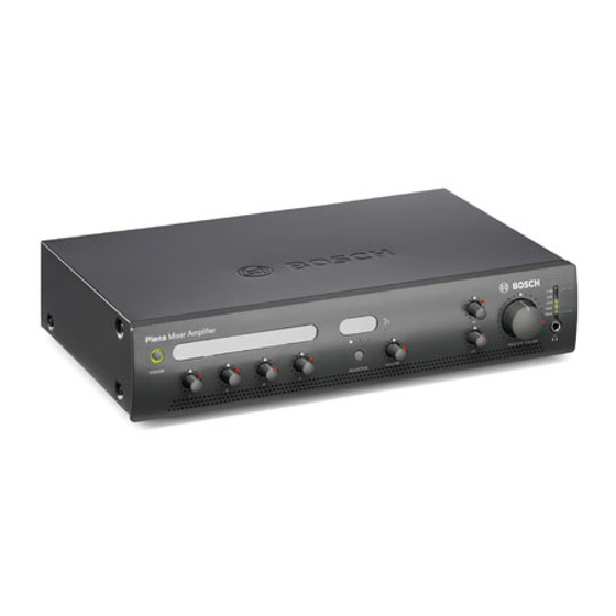 Bosch PLE-1MA030-EU Mixer Amplifier Manuals