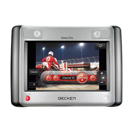 Becker VISION PRO Operating Instructions Manual