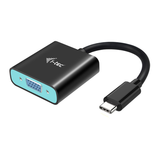 i-tec C31VGA60HZP User Manual