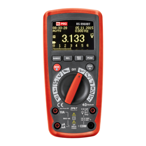 RS PRO RS-9968BT Instruction Manual