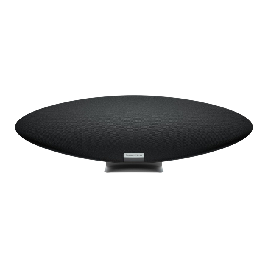 Bowers & Wilkins Zeppelin Wireless - Speaker Manual