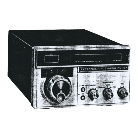 Yaesu FV-107 Instruction Manual