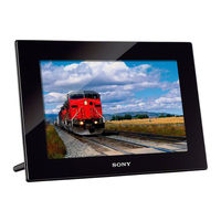 Sony Digital Photo Frame User Manuals Download | ManualsLib