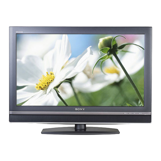 SONY BRAVIA KDL-V32XBR2 OPERATING INSTRUCTIONS MANUAL Pdf Download ...