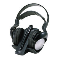 Sony MDR-RF920RK Operating Instructions Manual
