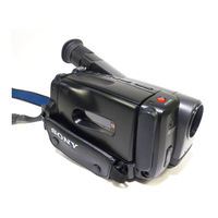 Sony CCD-TRV21 - Video Camera Recorder 8mm Operation Manual