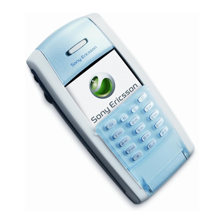 SONY ERICSSON P800 USER MANUAL Pdf Download ManualsLib