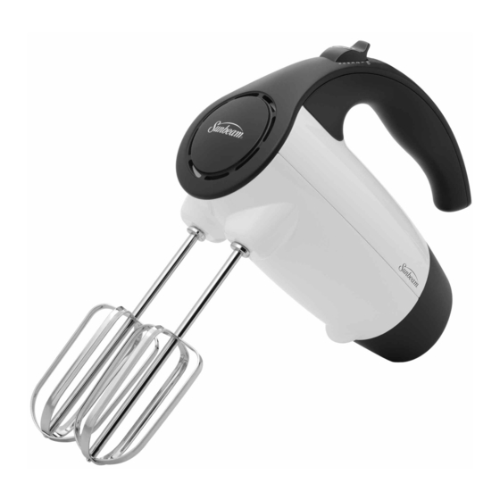 SUNBEAM MIXMASTER 2526 USER MANUAL Pdf Download ManualsLib