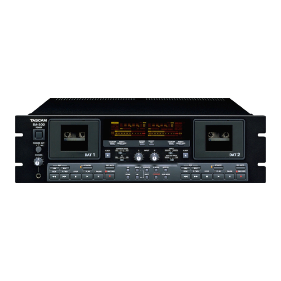 TASCAM DA-302 デュアル DAT レコーダー-