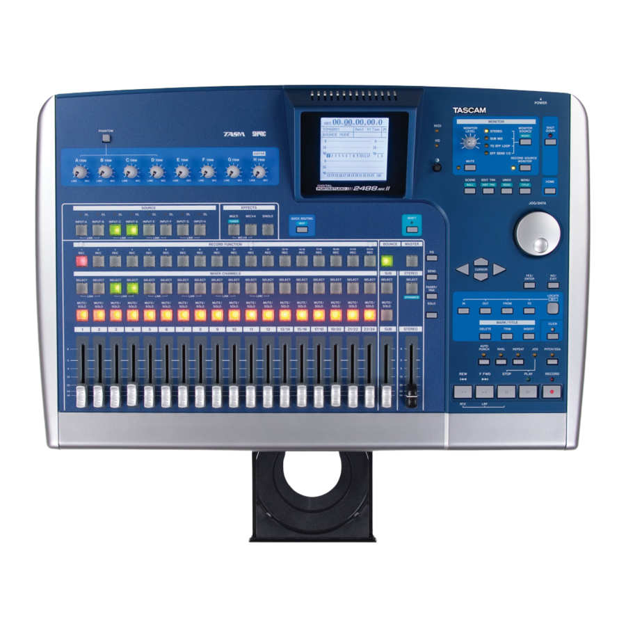 Tascam 2488 Neo Manual