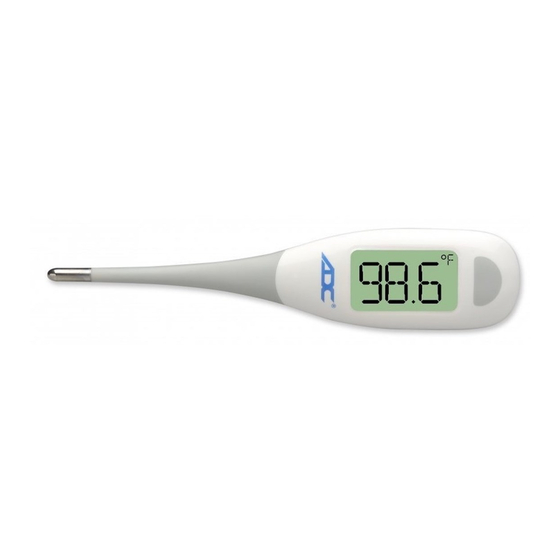 ADC Adtemp 412 Digital Fever Thermometer Instructions