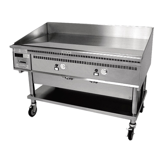 Keating 72x30FT Front Trough MIRACLEAN 72 Griddle Gas