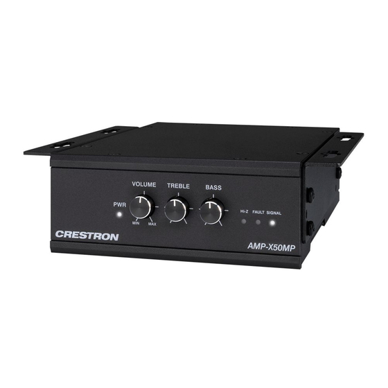 Crestron X Series Quick Start Manual