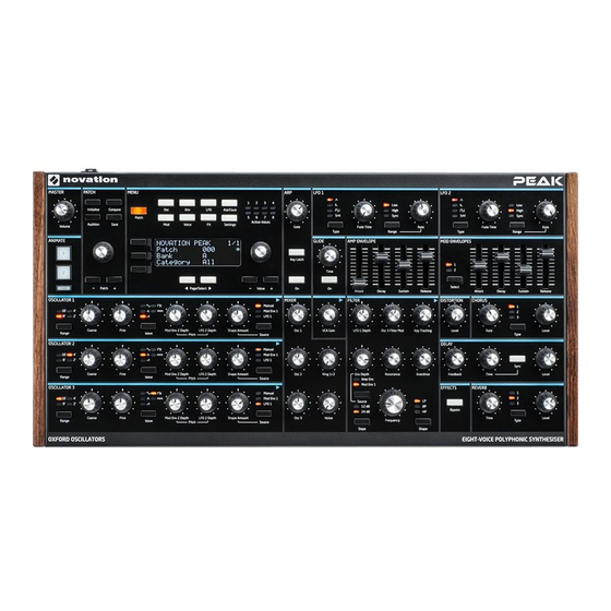 Novation Peak User Manual
