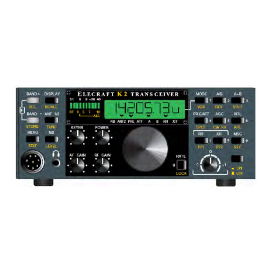 ELECRAFT K2 SSB Manual