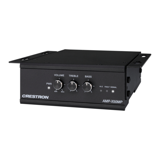 Crestron X Series Quick Start Manual