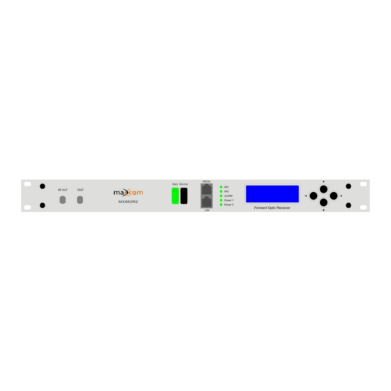 Maxcom MX1000R Series General User Manual
