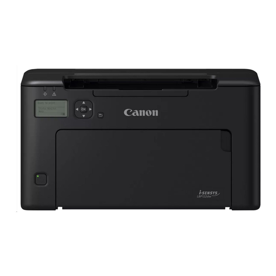 Canon imageCLASS LBP122dw Setup Manual