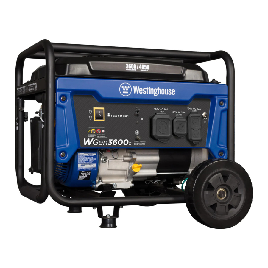 Westinghouse WGen3600c - Inverter Generator Manual