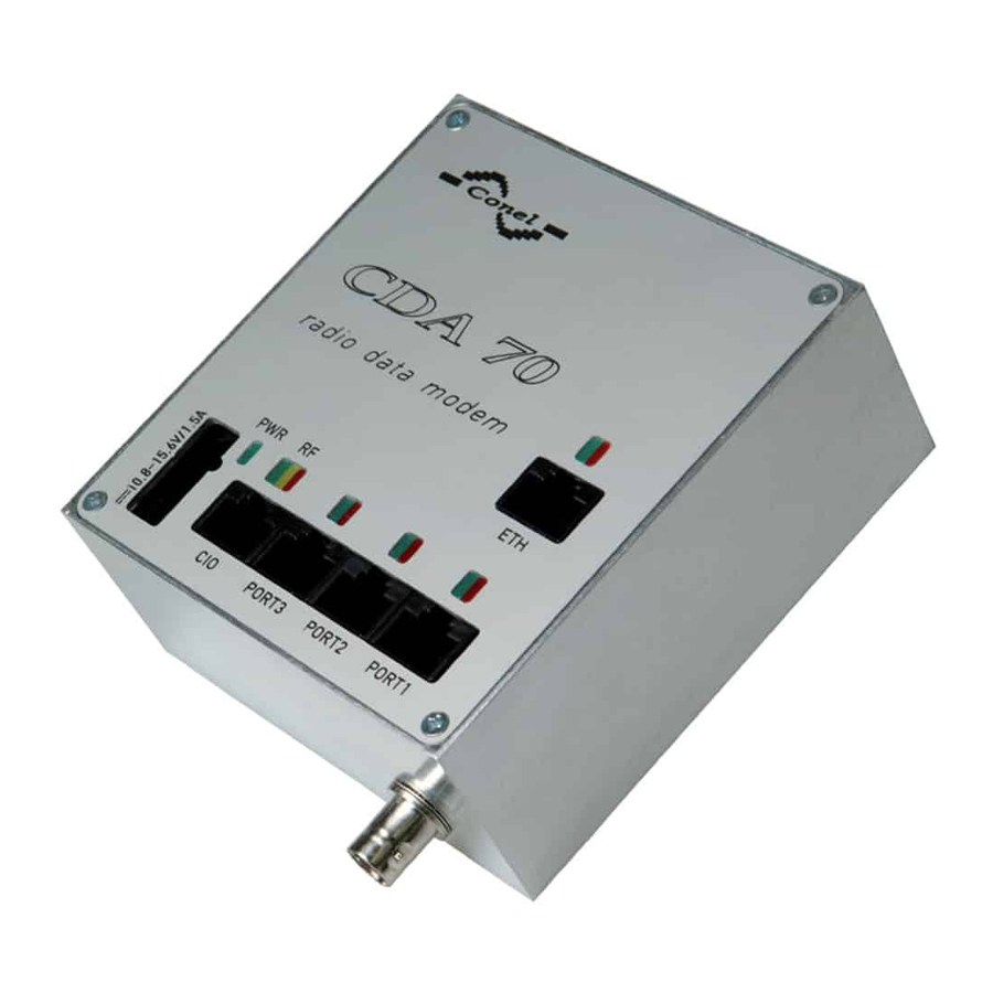 Conel CDA 70 User Manual