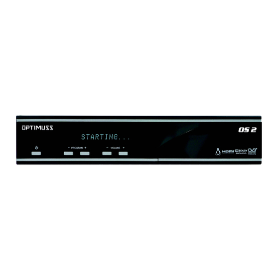 Edision OPTIMUSS OS2 User Manual