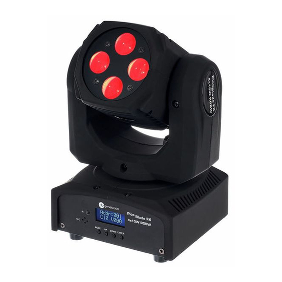 thomann PicoBlade FX 4x10W RGBW User Manual