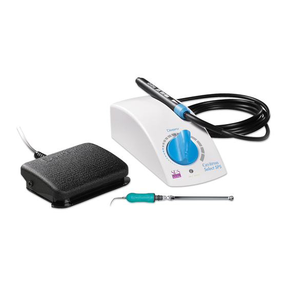 DENTSPLY CAVITRON DIRECTIONS FOR USE MANUAL Pdf Download ManualsLib