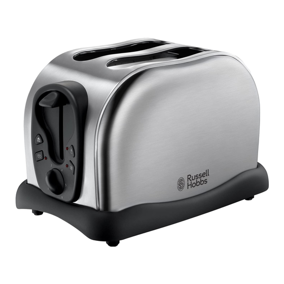 2 Slice Toaster Model No. 20618 instructions and  - Russell Hobbs