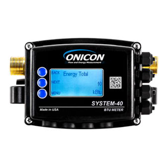 Onicon SYSTEM-40 Installation And Operation Manual