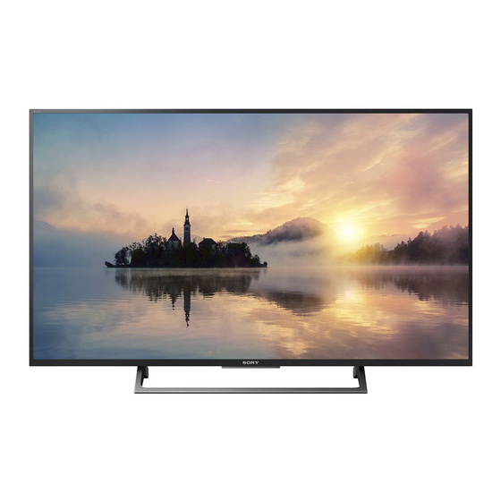 Sony BRAVIA KD-55X7002E Operating Instructions Manual