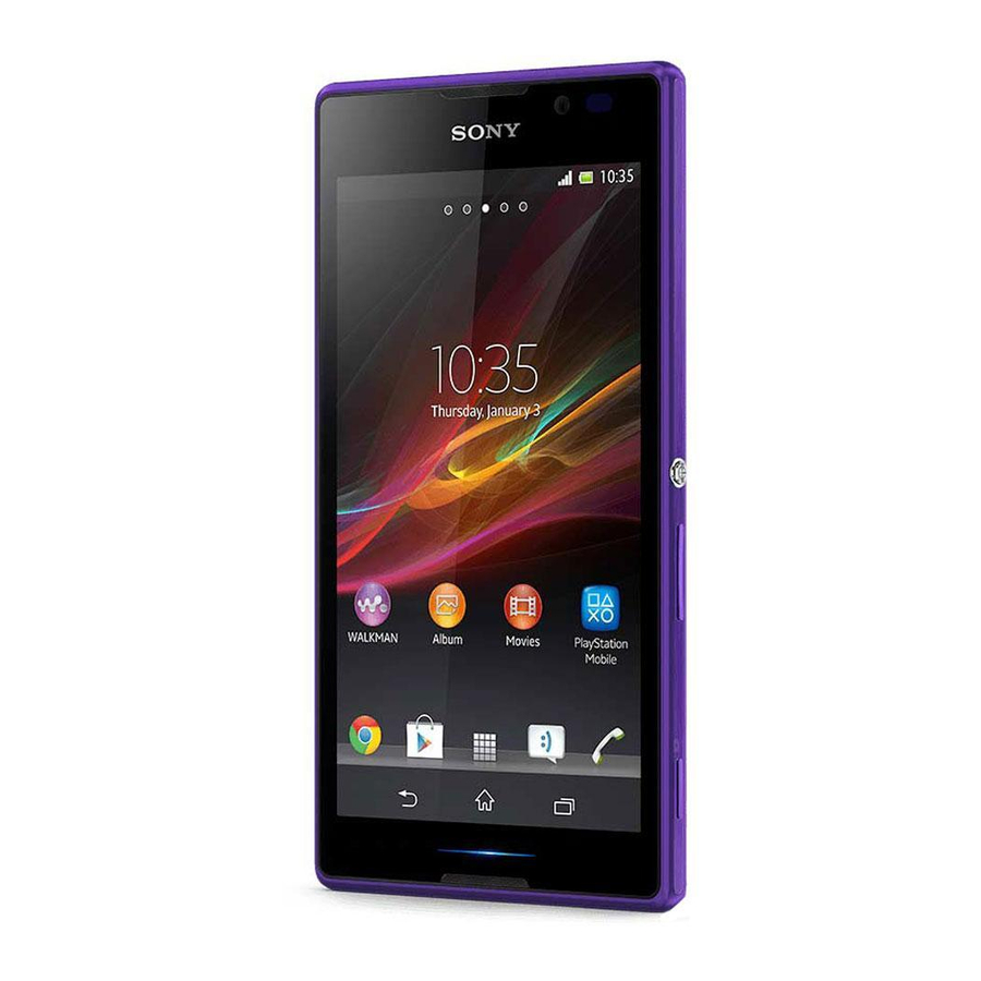 Sony Xperia C2305 Startup Manual