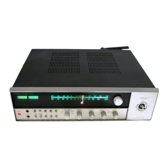 Harman Kardon 100+ Instruction Manual