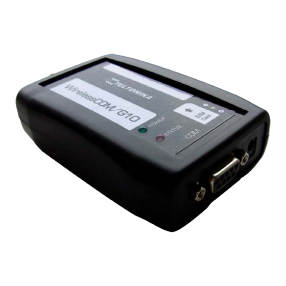 Teltonika WirelessCOM/G10 User Manual