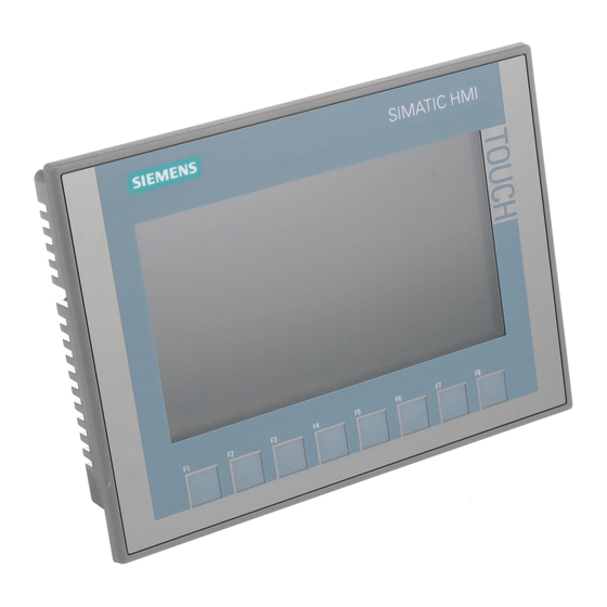 Siemens SIMATIC HMI Series Getting Started